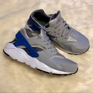 Brand New Huarache Run Grey + Blue